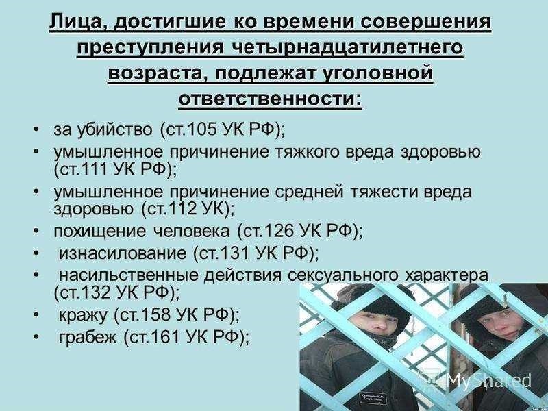 Наказание за убийство сколько лет сажают в россии 