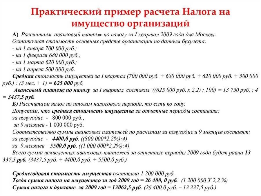 Налог на собственность обзор правила расчета сроки платежей